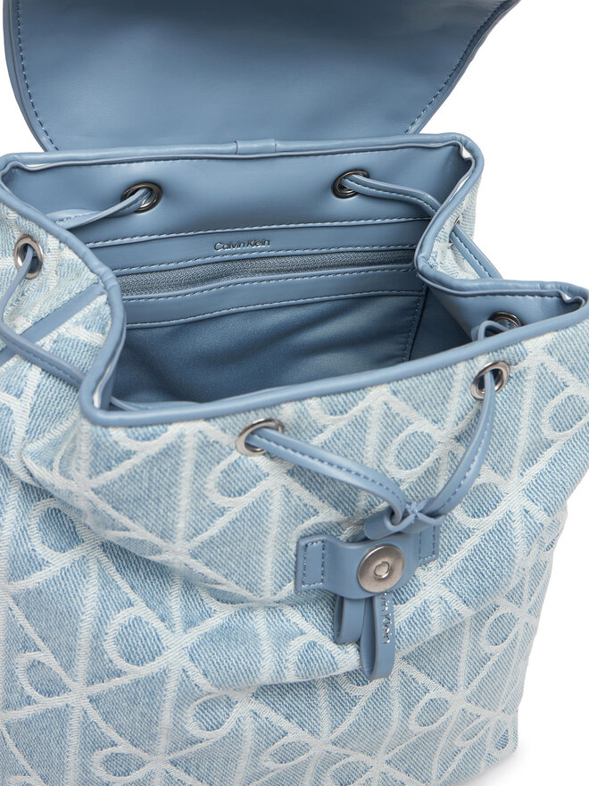 Calvin Klein Rucksack Calvin Klein Emblem Aop Denim Backpack LV04F3508G Blau