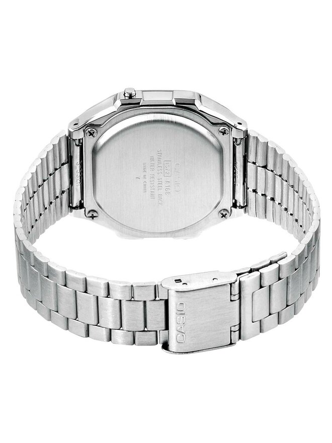 Casio Ρολόι Casio Vintage A168WA-1YES Ασημί