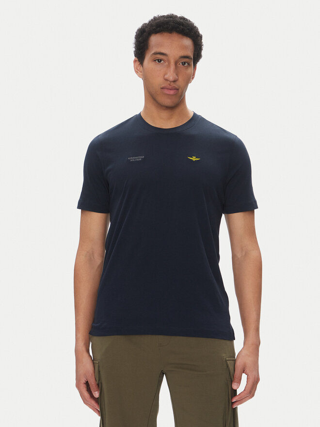 Aeronautica Militare Aeronautica Militare Camiseta 251TS2429J634 Azul marino Regular Fit