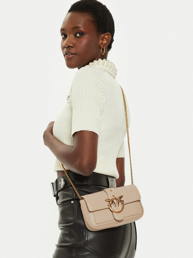 Сумка Pinko Lowe One Pasket 100061 A0F1 Бежевий | evzuttya.com.ua