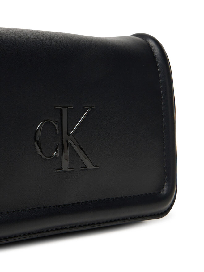 Calvin Klein Kabelka Calvin Klein Bold Ck Flap Crossbody LV04F1027G Černá