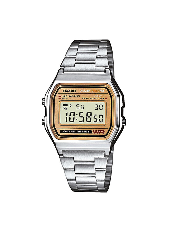 Casio Zegarek Casio Vintage A158WEA-9EF Srebrny