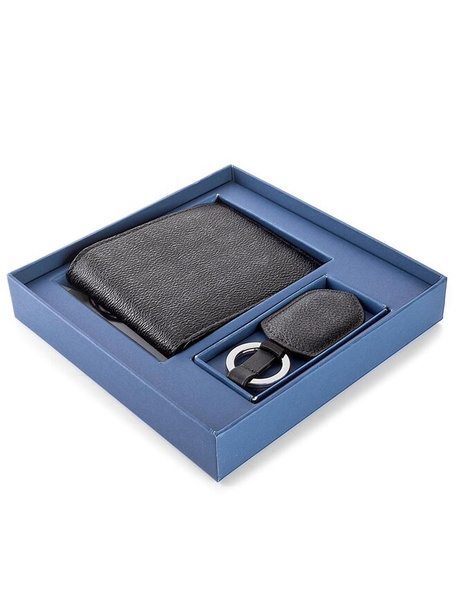 Armani Jeans Geldbörse und Schlüsselanhänger Set Armani Jeans 937502 CC996 00020 Schwarz