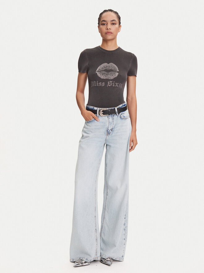 Miss Sixty Miss Sixty Camiseta 6S1RJ23100 Gris Slim Fit