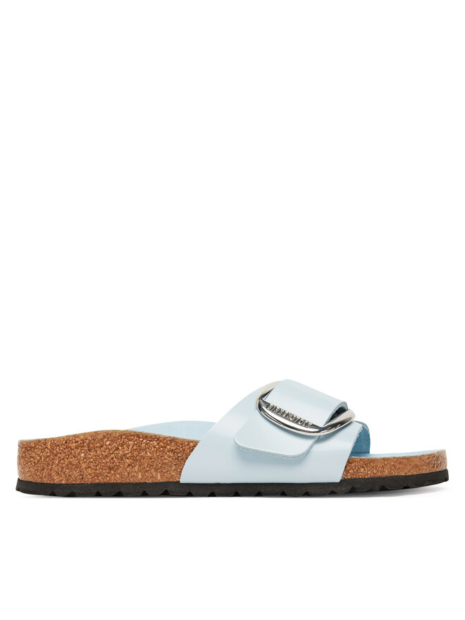 Birkenstock Pantoletten Birkenstock Madrid Big Buckle Hex 1030364 Himmelblau