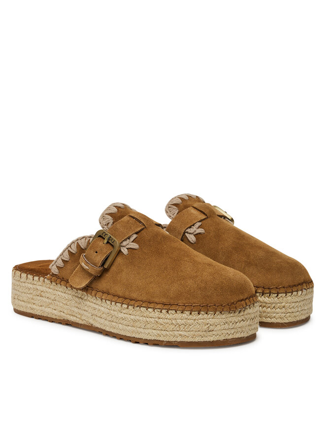 Mou Espadrile Mou Jute clog plain MU.SW641000A Rjava