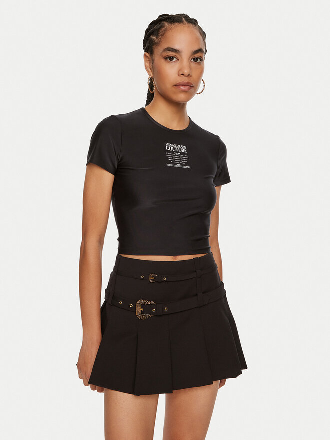 Versace Jeans Couture Versace Jeans Couture Футболка 77HAH602 Чорний Slim Fit