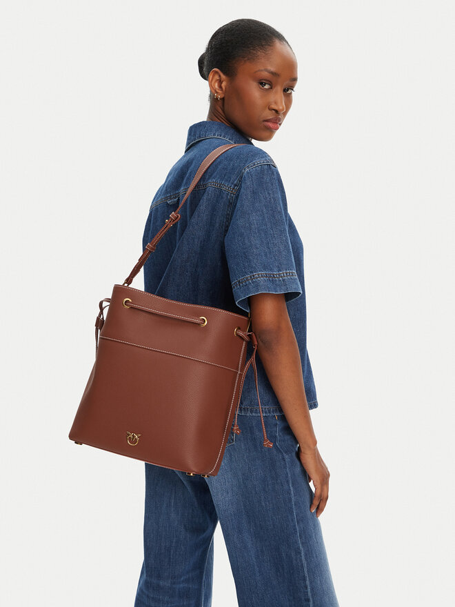 PINKO Handtasche PINKO SECCHIELLO CLASSIC 104305 A29Q L84Q Braun