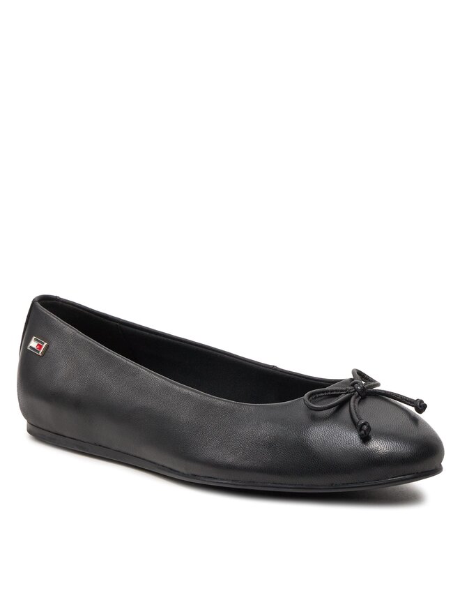 Tommy Hilfiger Balerīnas Tommy Hilfiger Essential Chic Ballerina FW0FW08059 Melns