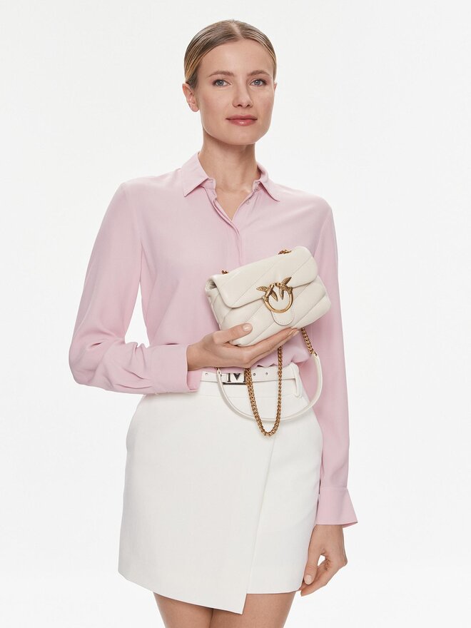 PINKO Torebka PINKO Love Baby Puff C PE 23 PLT 100040 A0F2 Écru
