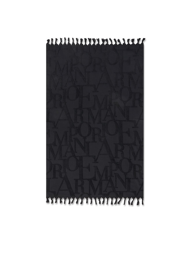 Emporio Armani Пляжний рушник Emporio Armani EX000022 AF12185 UC001 Чорний