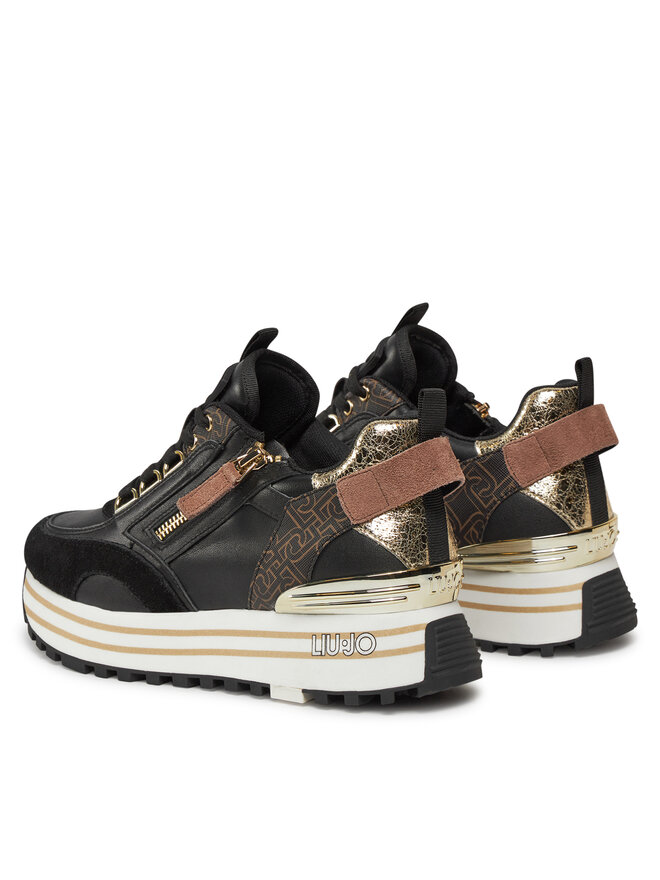 Liu Jo Sneakersy Liu Jo Maxi Wonder 72 BA4057 PX454 Čierna