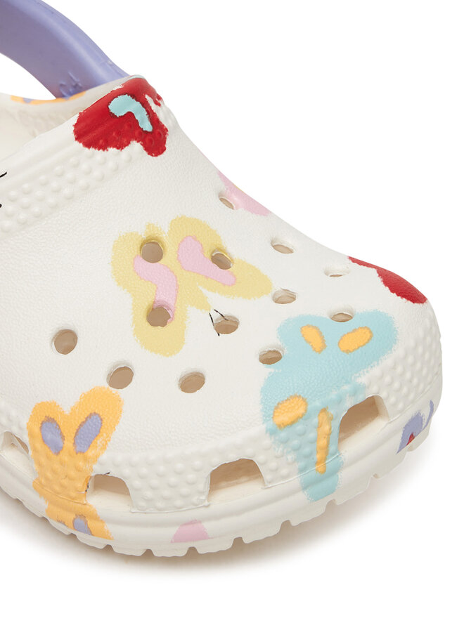 Crocs Чехли Crocs Classic Butterfly Graphic Clog T 211263 Бял