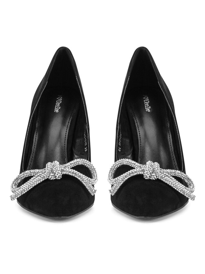 DeeZee Pantofi cu toc subțire DeeZee HT92831-140 Negru