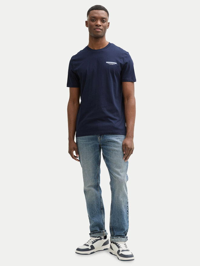 Tom Tailor Denim Tom Tailor Denim Póló 1043491 Sötétkék Regular Fit