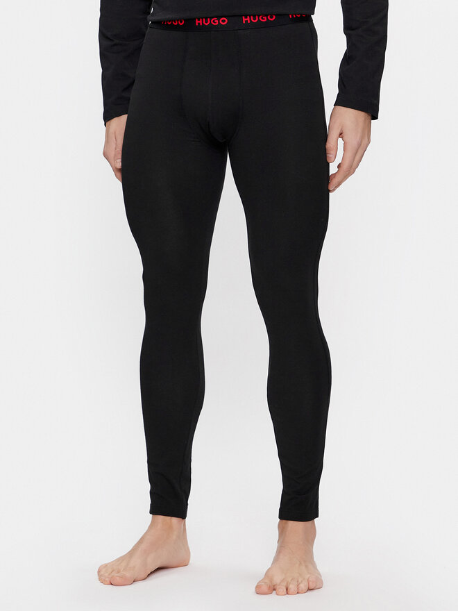 HUGO Hugo Hosszú alsónemű Long John Linked 50485314 Fekete Skinny Fit