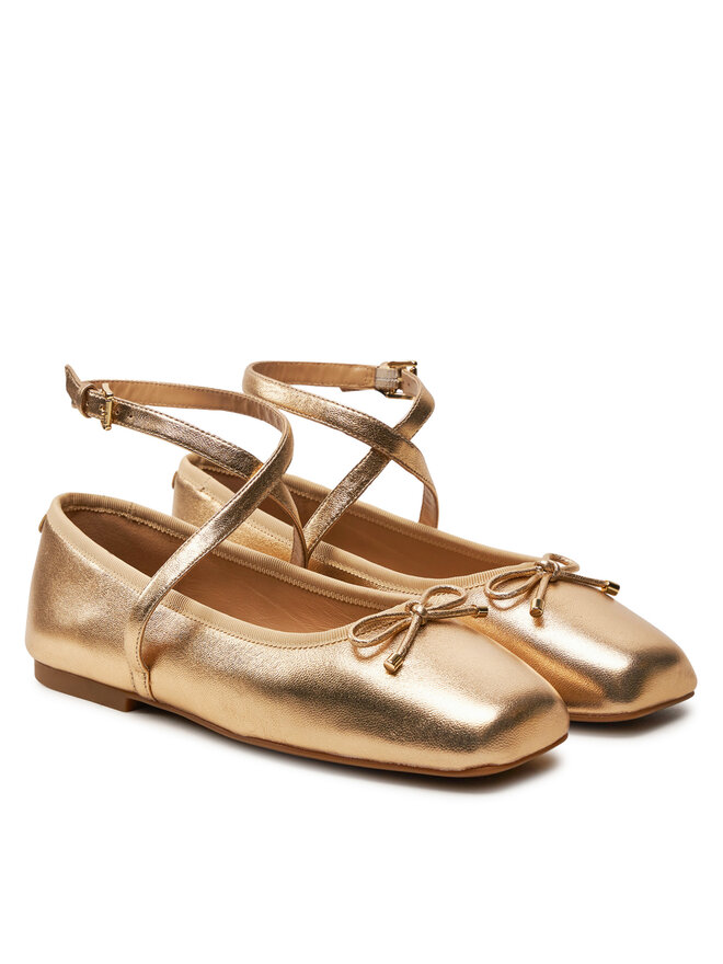 MICHAEL Michael Kors Baleriny MICHAEL Michael Kors Collette Flex Ballet 40T4CTFP1M Złoty