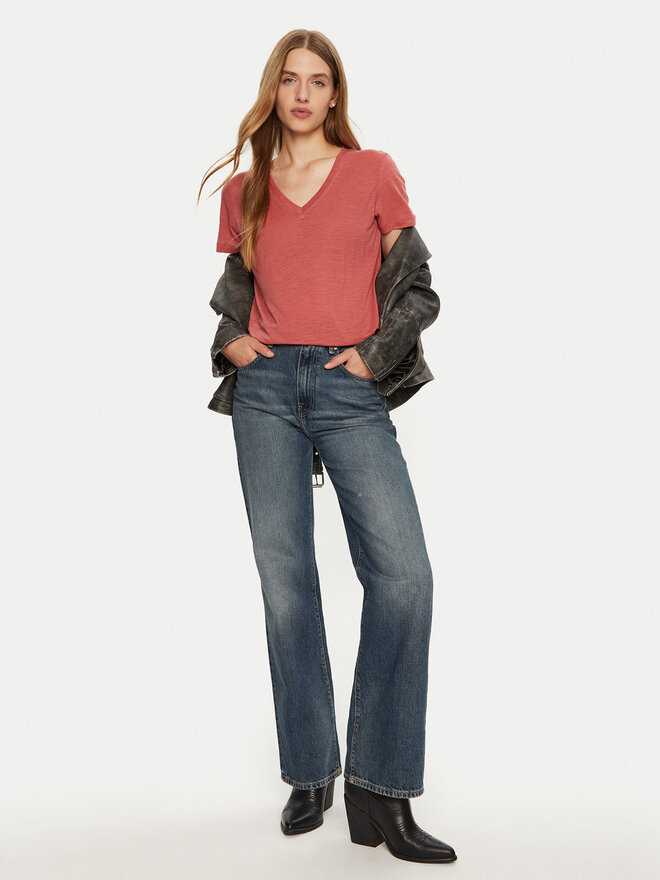 Lee Lee Póló 112355200 Rózsaszín Regular Fit