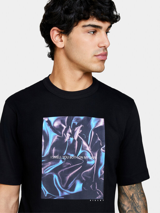 Sisley Sisley T-Shirt 3I1XS103I Schwarz Regular Fit