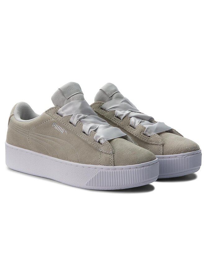Sneakers Puma Vikky Platform Ribbon Jr 367642 01 Beige chaussures