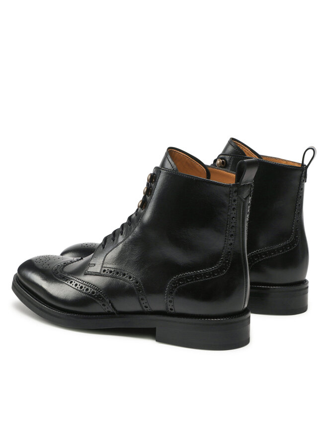 Lord Premium Čižmy Lord Premium Boots Brogues 5601 Čierna