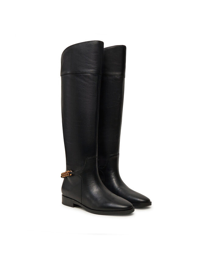 Guess Kozačky Guess Joicy FLFJOI LEA11 Černá