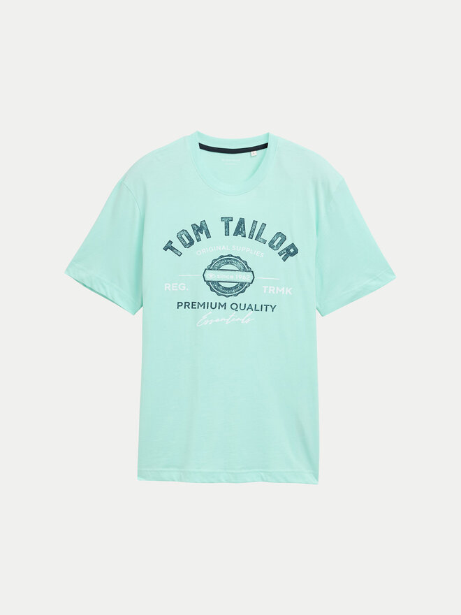 Tom Tailor Tom Tailor Marškinėliai 1037735 Žalia Regular Fit