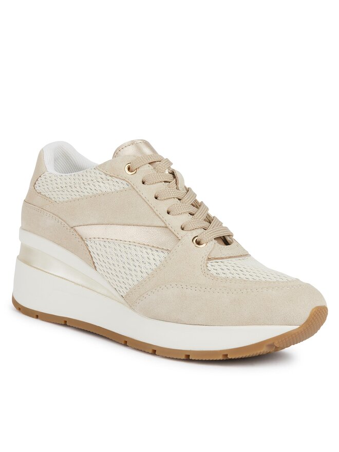 Geox Sneakersy Geox D Zosma D368LA 0AS22 C5AH6 Beżowy