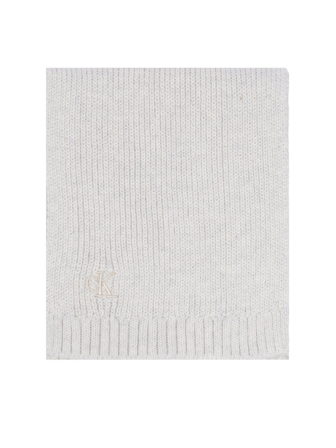 Calvin Klein Jeans Set Schal und Mütze Calvin Klein Jeans Knitted Scarf Beanie Giftbox LVCKFJP00N Hellgrau