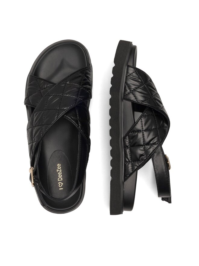 DeeZee Sandály DeeZee Donna H86009-9 Černá