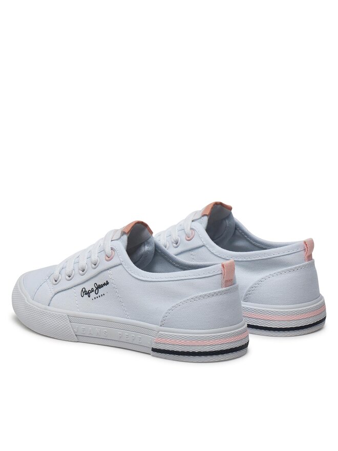 Pepe Jeans Teniși Pepe Jeans Brady Basic G PGS30604 Alb