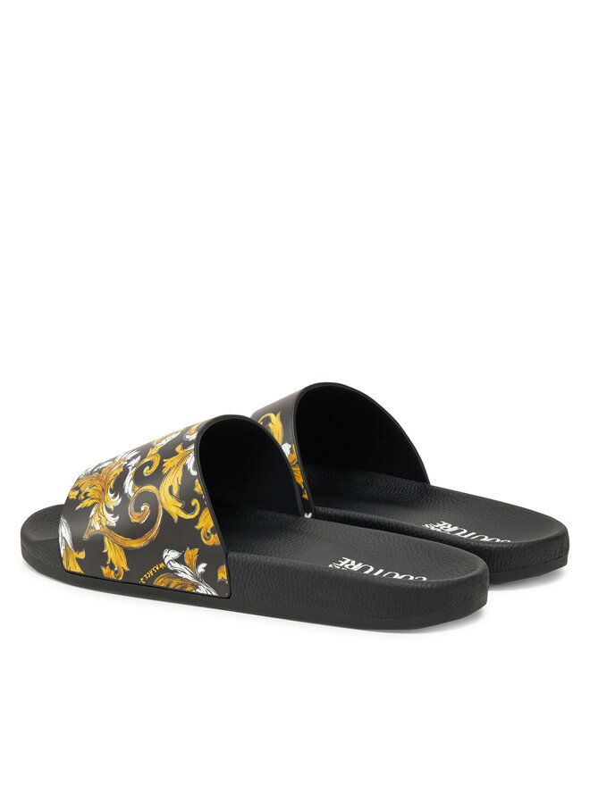 Versace Jeans Couture Παντόφλες Versace Jeans Couture 78YA3SQ4 Μαύρο