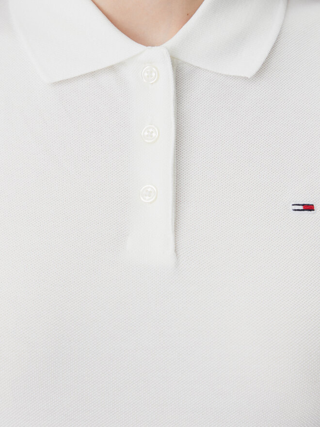 Tommy Jeans Tommy Jeans Polo marškinėliai Essential DW0DW20160 Balta Slim Fit