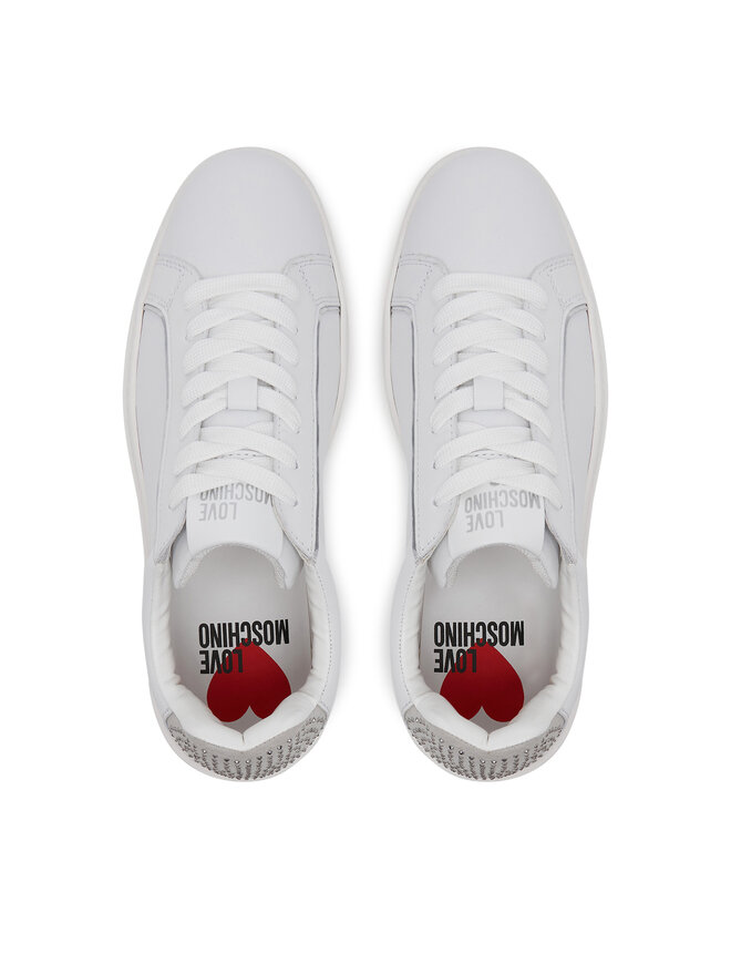LOVE MOSCHINO Sneakersy LOVE MOSCHINO JA15184G1MIAC10A Biały
