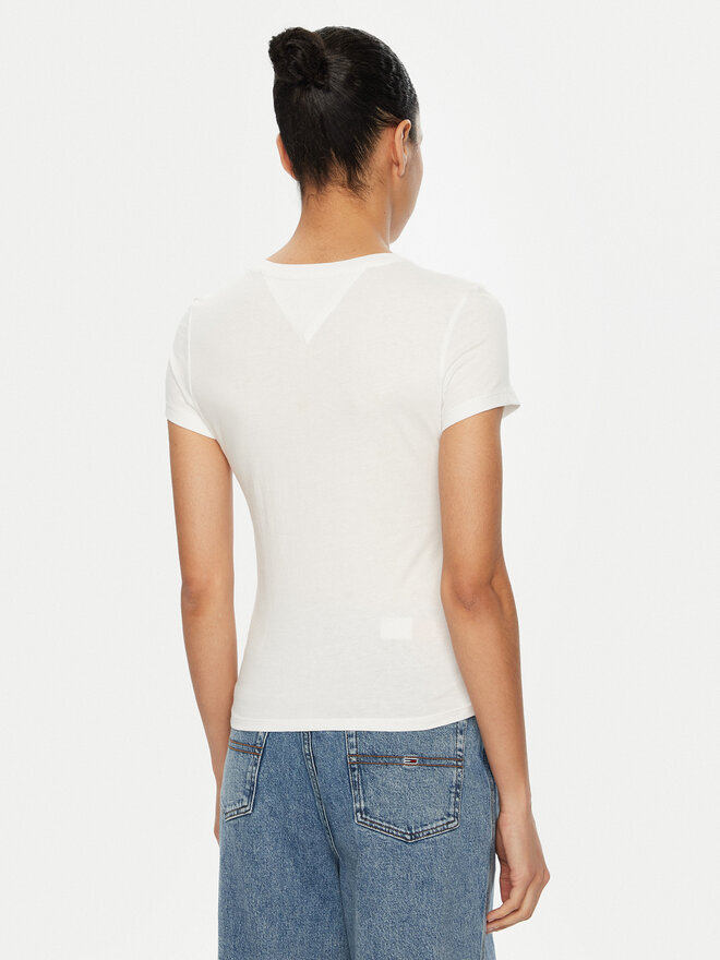 Tommy Jeans Tommy Jeans Marškinėliai DW0DW20459 Balta Slim Fit
