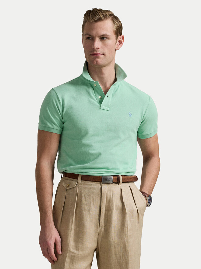 Polo Ralph Lauren Polo Ralph Lauren Поло 710536856451 Зелений Slim Fit