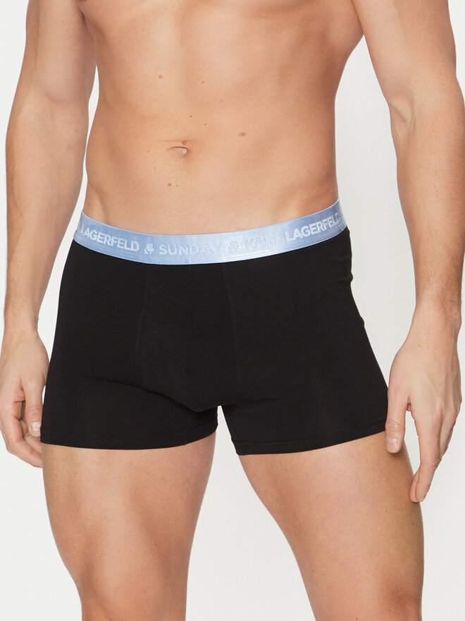 KARL LAGERFELD KARL LAGERFELD Set de 7 calzoncillos bóxer A1M47118 Negro