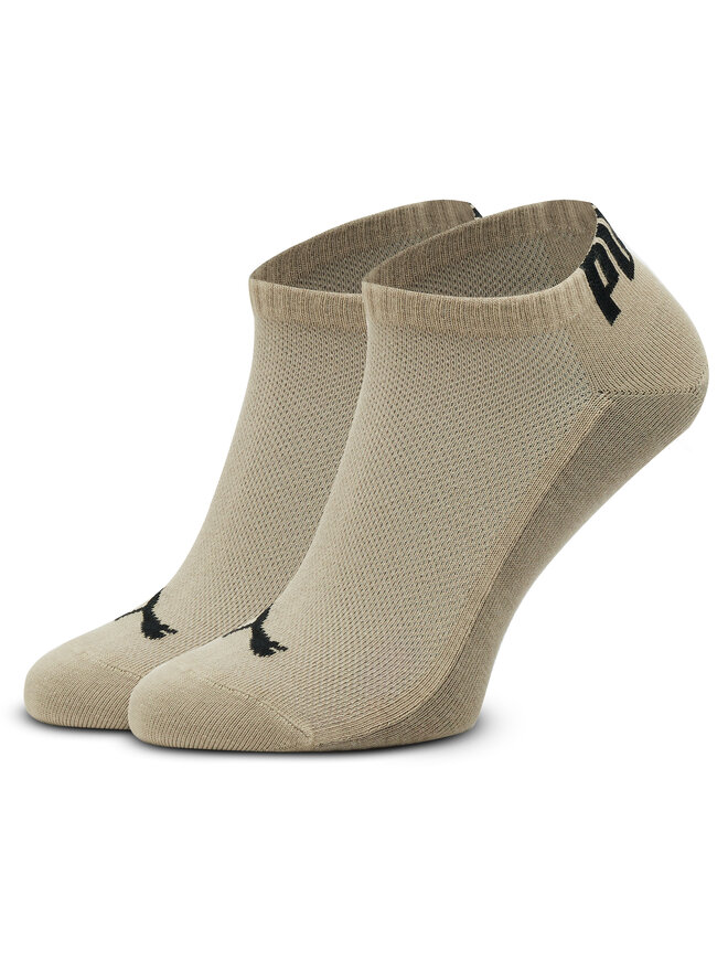 Puma Набір 2 пар низьких чоловічих шкарпеток Puma Men Back Logo Sneaker 2P 938011 Бежевий