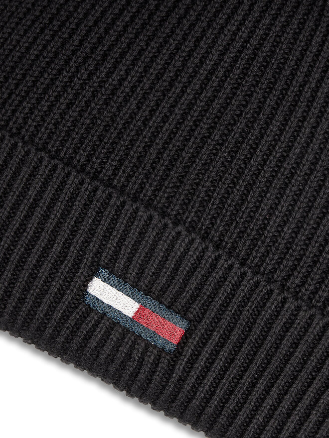 Tommy Hilfiger Czapka Tommy Hilfiger Elongated Flag AW0AW16777 Czarny