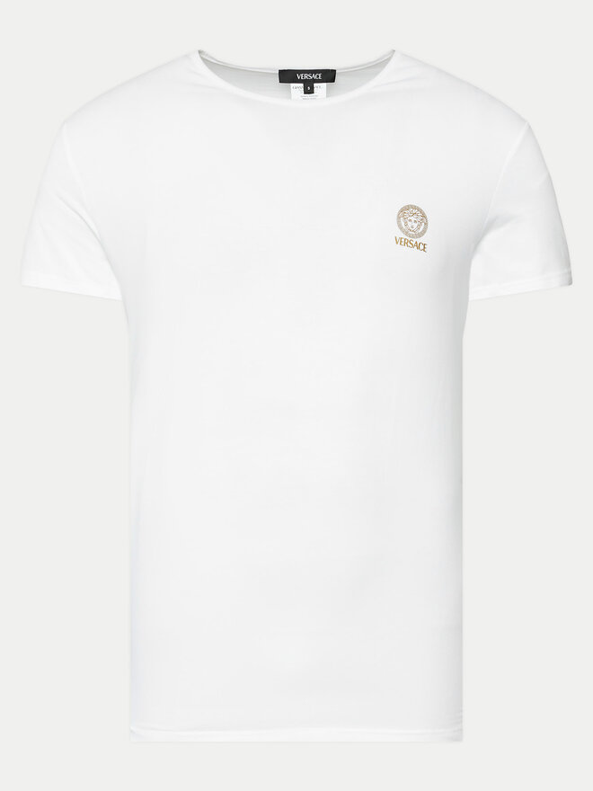 Versace Versace Σετ 2 T-Shirts AU10193 1A10011 Λευκό Slim Fit