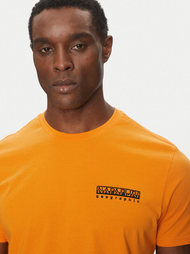 Napapijri Napapijri T-Shirt S-Vignoni NP0A4ILX Orange Regular Fit