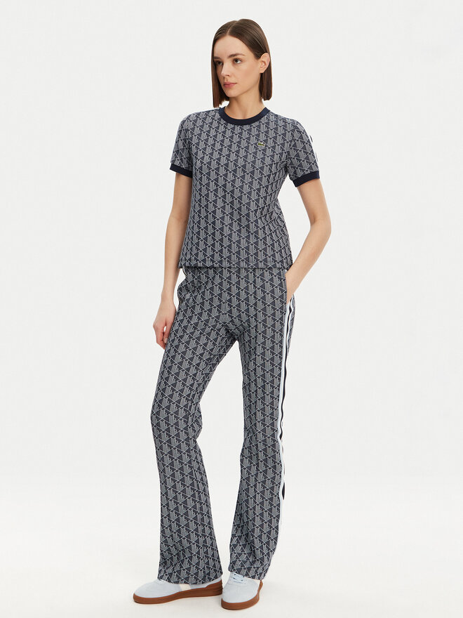 Lacoste Lacoste Majica TF3244 Mornarsko modra Slim Fit