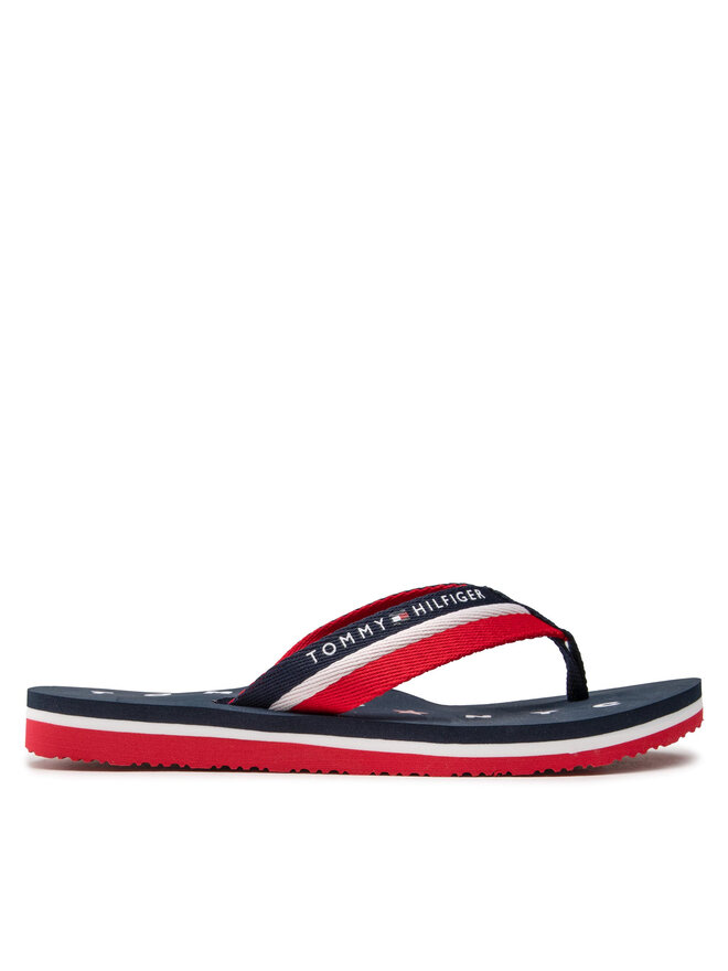 Tommy Hilfiger Zehentrenner Tommy Hilfiger Tommy Loves Ny Beach Sandal FW0FW02370 Dunkelblau