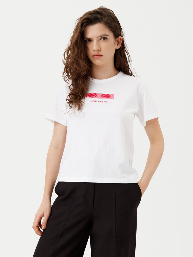 HUGO HUGO Camiseta Destrel_1 50534246 Blanco Regular Fit