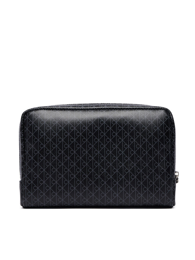 Calvin Klein Kosmetiktasche Calvin Klein Emblem Aop Coated Pouch W/ Handl LV04D1240G Schwarz