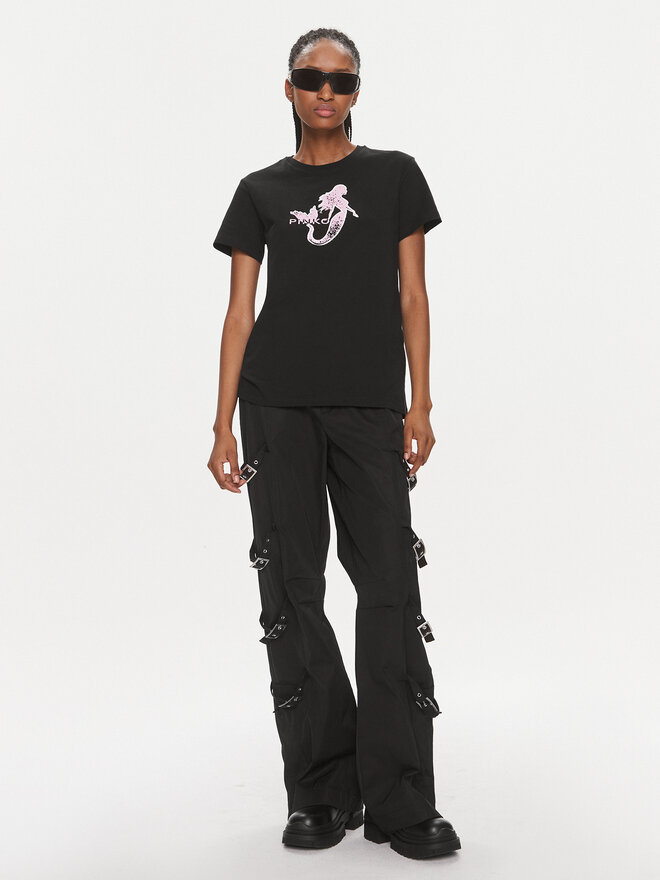 PINKO Pinko T-Shirt 100789 A1OC Schwarz Regular Fit