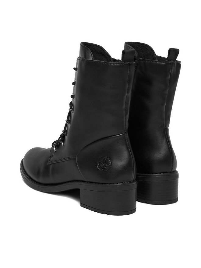 Rieker Schnürschuhe Rieker 75430-00 Schwarz
