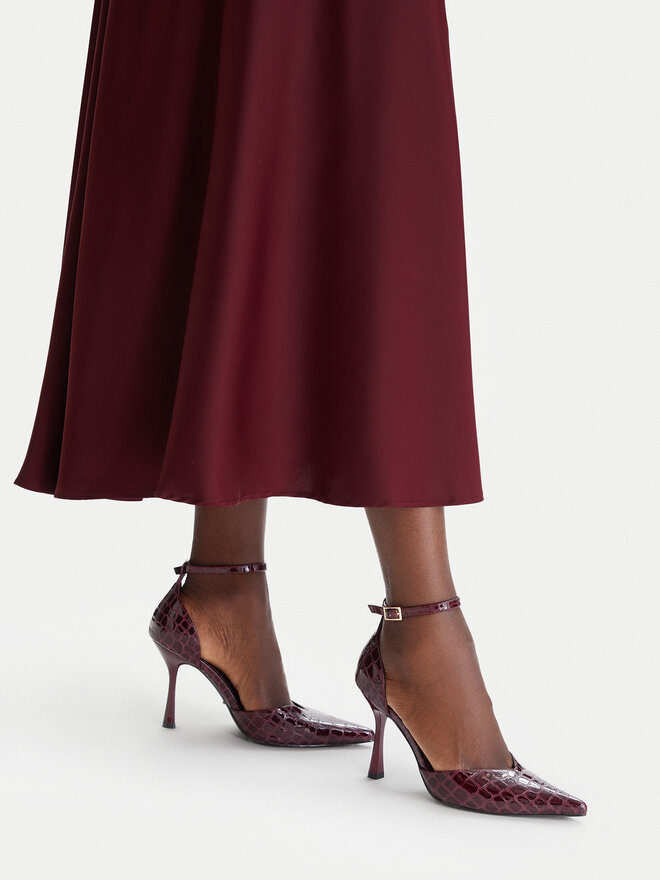 DeeZee High Heels DeeZee CEO-LS6049-10 Dunkelrot