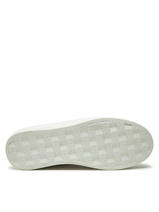 Calvin Klein Jeans Sneakersy Calvin Klein Jeans Classic Cupsole Laceup Low Lth YW0YW01668 Biały