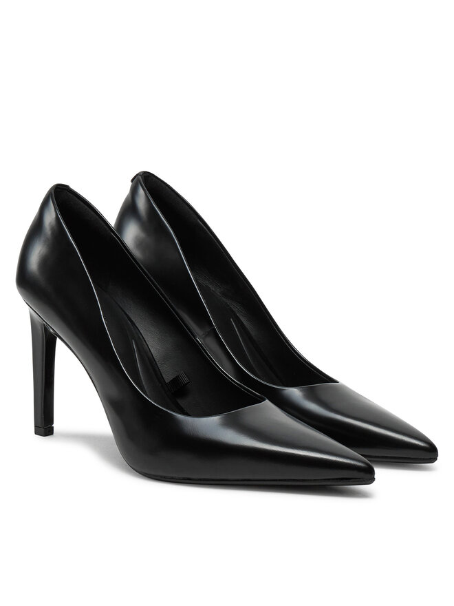 Calvin Klein Pantofi cu toc subțire Calvin Klein Heel Pump 90 - Brush L HW0HW02263 Negru